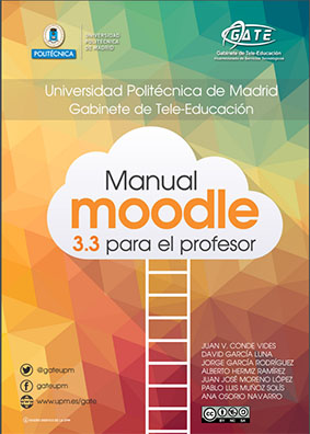 Portada del documento: Manual de Moodle 3.3. para el profesor