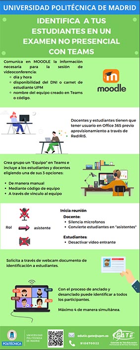 Portada del documento: Identifica a tus estudiantes en un examen no presencial con Teams