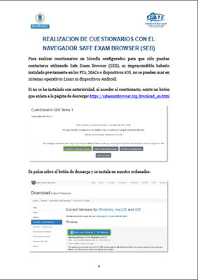 Portada del documento: ¿Cómo usar Safe Exam Browser (Navegador seguro)? (Estudiantes)