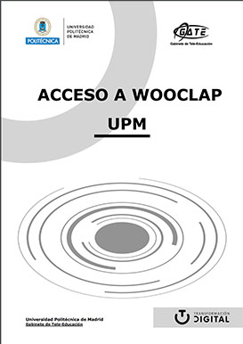 Portada del documento: Acceso a Wooclap UPM