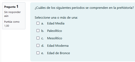 Ejemplo de pregunta de opción múltiple con varias respuestas correctas de opción múltiple con una sola respuesta correcta