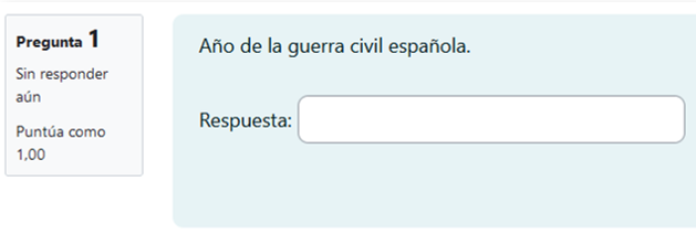 Ejemplo de pregunta numérica