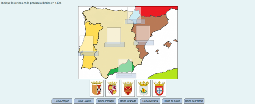 Ejemplo de pregunta de arrastrar y soltar sobre imagen