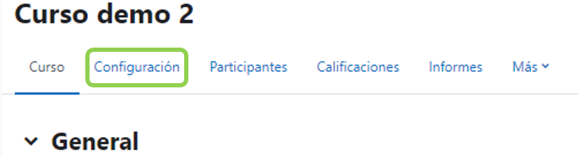 Acceso a la configuración