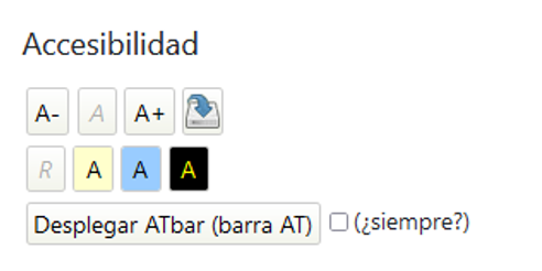 Bloque de accesibilidad