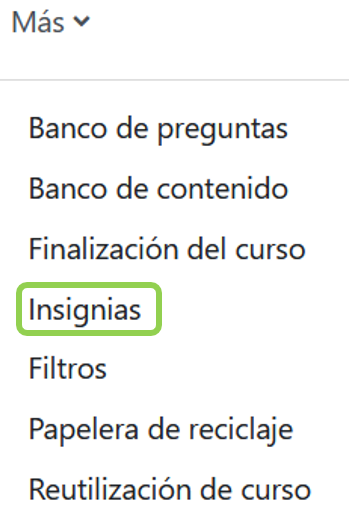 Creación de insignias