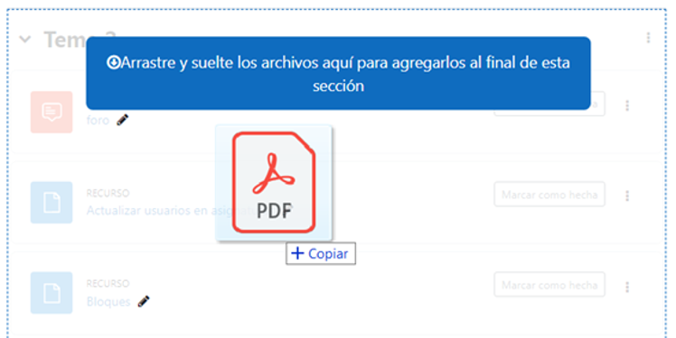 Arrastrar y soltar archivos