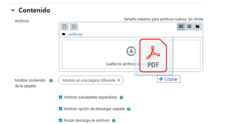 Agregar un archivo o carpeta
