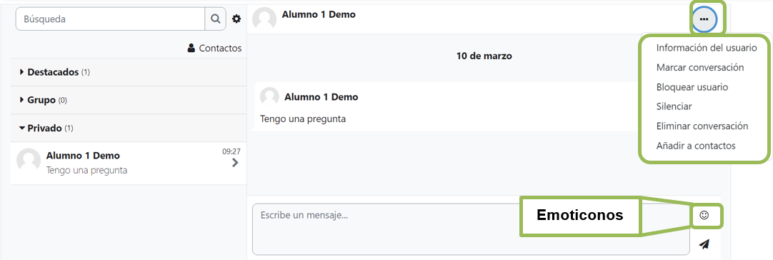 Configurar una configuración