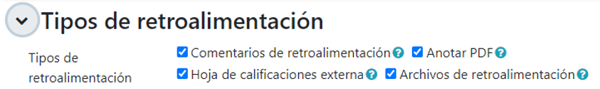 Tipos de retroalimentación