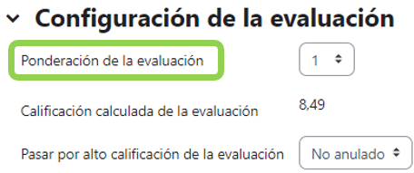 Anulación de una evaluación