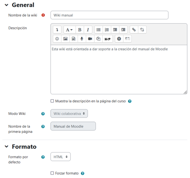 Creación de una Wiki