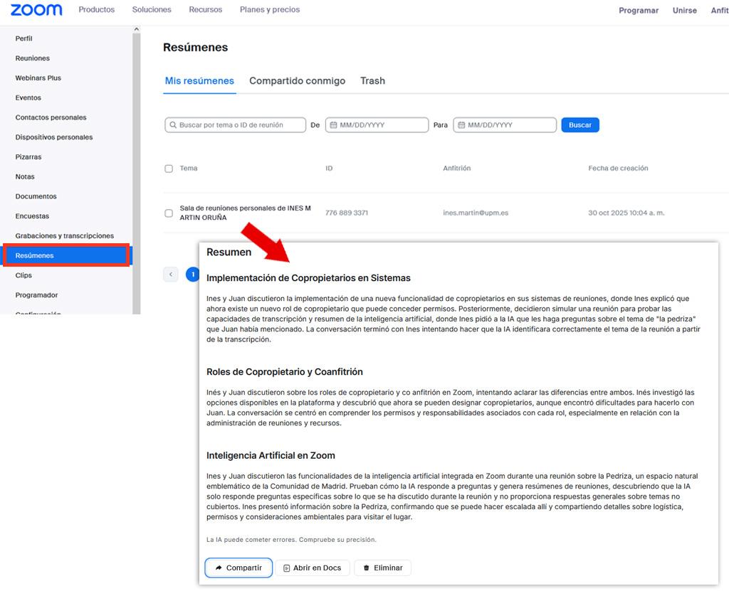 Captura de pantalla zoom,.upm.es apartado Resumenes